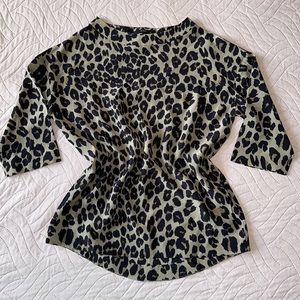 ETRO Made in Italy Leopard Silk Top